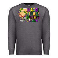 Charcoal Heather mardi gras drinking team margaritas Premium Sweatshirt - CowGirlArtShop