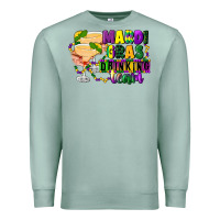 Seafoam mardi gras drinking team margaritas Premium Sweatshirt - CowGirlArtShop
