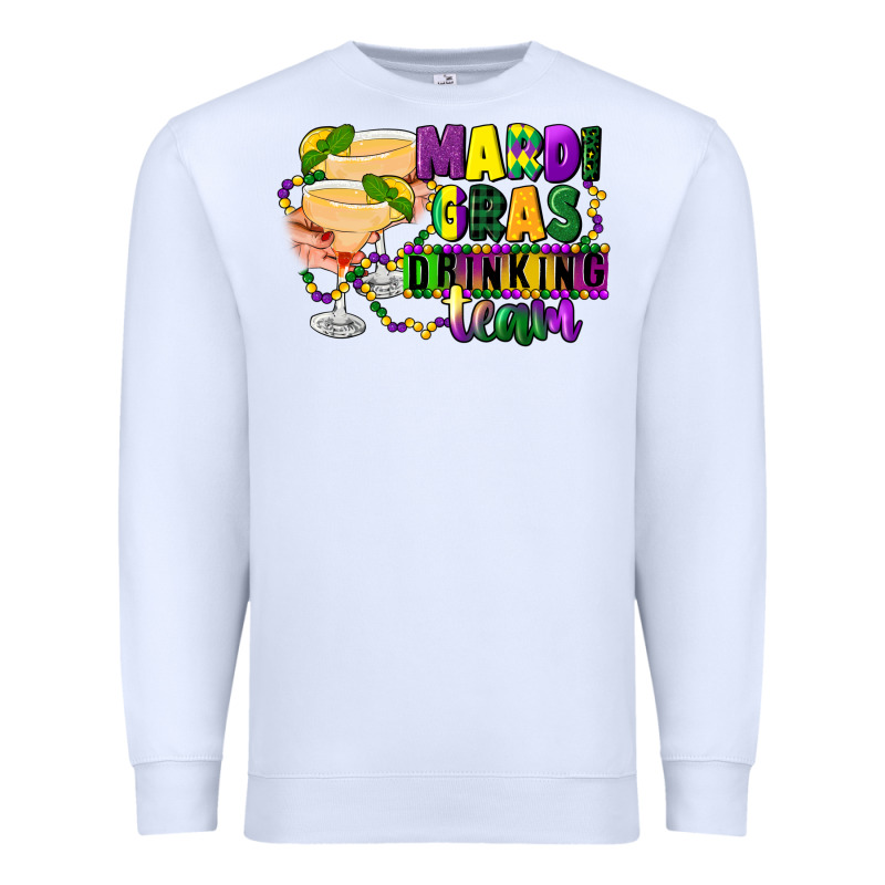 Mardi Gras Drinking Team Margaritas Premium Sweatshirt by CowGirlArtShop | Teevron