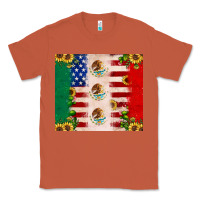 Copper American flag mexico flag sunflower cactus Classic Tee - JahusDesignShop