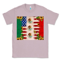 Lilac American flag mexico flag sunflower cactus Classic Tee - JahusDesignShop