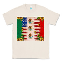 Natural American flag mexico flag sunflower cactus Classic Tee - JahusDesignShop