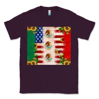 Plum American flag mexico flag sunflower cactus Classic Tee - JahusDesignShop