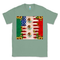Sage American flag mexico flag sunflower cactus Classic Tee - JahusDesignShop