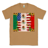 Toasted Coconut American flag mexico flag sunflower cactus Classic Tee - JahusDesignShop