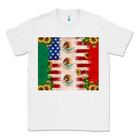 White American flag mexico flag sunflower cactus Classic Tee - JahusDesignShop