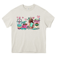 Cream nurse  coffee cup Heavy Core Tee - AdoDesignShop
