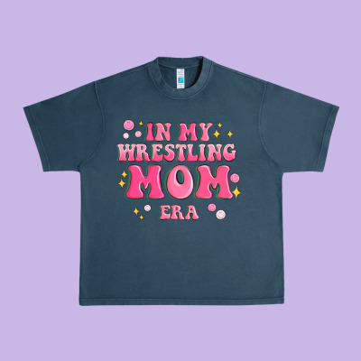 In My Wrestling Mom Era Urban Heavy Tee Designed By Maliassmallbusiness