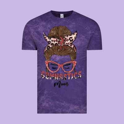 Gymnastics Mom Vintage Tee Designed By Maliassmallbusiness