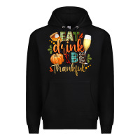 Black eat drink and be thankful Premium Hoodie - CowGirlArtShop