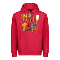 Cardinal eat drink and be thankful Premium Hoodie - CowGirlArtShop