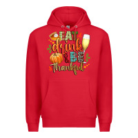 Red eat drink and be thankful Premium Hoodie - CowGirlArtShop