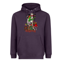 Plum mooey christmas holstein cow Heavyweight Hoodie - CowGirlArtShop