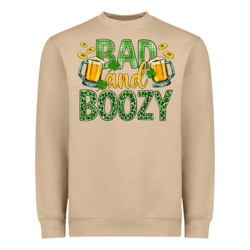 Bad And Boozy St. Patricks Heavyweight Sweatshirt by BundleAndBundleShop | Teevron
