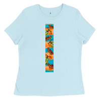 Baby Blue fall pumkin Ladies Tee - BundleAndBundleShop