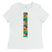 White fall pumkin Ladies Tee - BundleAndBundleShop