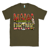 Army Green mama needs a drink Classic Tee - NancyCooperArtShop