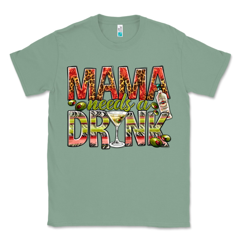 Mama Needs A Drink Classic Tee by NancyCooperArtShop | Teevron