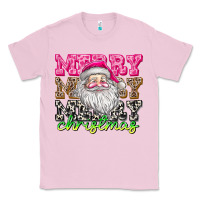 Bubblegum Pink merry merry merry christmas Classic Tee - CowhideDigitalArt