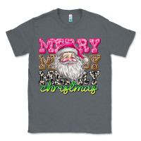 Charcoal Heather merry merry merry christmas Classic Tee - CowhideDigitalArt