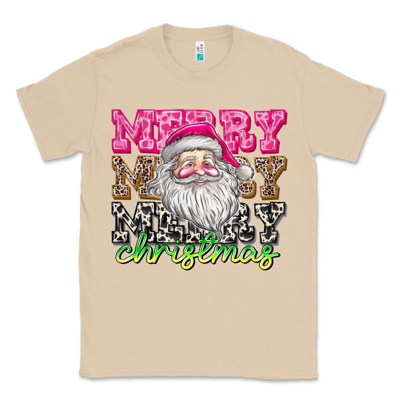 Merry Merry Merry Christmas Classic Tee by CowhideDigitalArt | Teevron