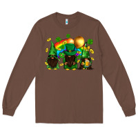 Chestnut St. Patrick's afro gnomies with rainbow Long Sleeve Tee - BundleAndBundleShop