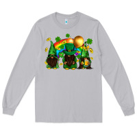 Moon Dust St. Patrick's afro gnomies with rainbow Long Sleeve Tee - BundleAndBundleShop