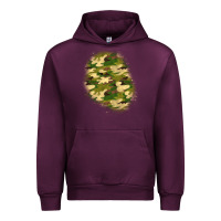 Mauve Wine camouflage patch 3 Urban Hoodie - BundleAndBundleShop
