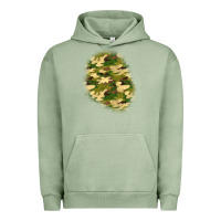 Pigment Oil Green camouflage patch 3 Urban Hoodie - BundleAndBundleShop