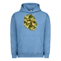 Pigment Pebble Blue camouflage patch 3 Urban Hoodie - BundleAndBundleShop
