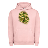Pigment Salmon camouflage patch 3 Urban Hoodie - BundleAndBundleShop