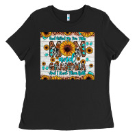 Black god gifted me two titles mom and grandma and i rock them both Ladies Tee - JahusDesignShop