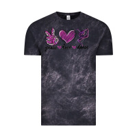 Cloud Black peace love dance Vintage Tee - MaliasSmallBusiness