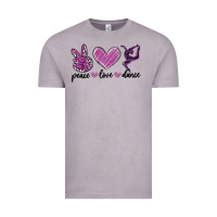 Vintage Zinc peace love dance Vintage Tee - MaliasSmallBusiness