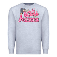 Heather Grey crush cancer Premium Sweatshirt - CowGirlArtShop