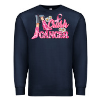 Navy crush cancer Premium Sweatshirt - CowGirlArtShop