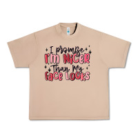 Burro i promise i'm nicer than my face looks Urban Heavy Tee - MaliasSmallBusiness