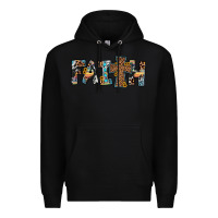 Black faith cross Premium Hoodie - JahusDesignShop