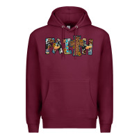 Burgundy faith cross Premium Hoodie - JahusDesignShop