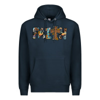 Navy faith cross Premium Hoodie - JahusDesignShop