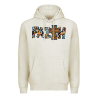 Oatmeal Heather faith cross Premium Hoodie - JahusDesignShop