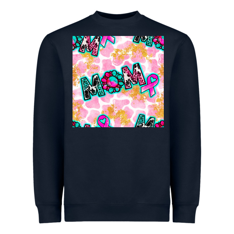 Breast Cancer Awareness Mom With Leopard Patterns Heavyweight Sweatshirt by BundleAndBundleShop | Teevron