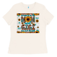 God Gifted Me Two Titles Mom And Gigi And I Rock Them Both Ladies Tee | Teevron