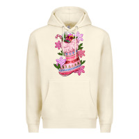 Sandshell pink christmas socks Premium Hoodie - CowGirlArtShop
