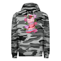 Slate Camo pink christmas socks Premium Hoodie - CowGirlArtShop