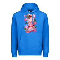 True Royal pink christmas socks Premium Hoodie - CowGirlArtShop