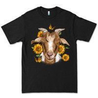 Black sunflower goat Premium Tee - Jasminsmagicworld
