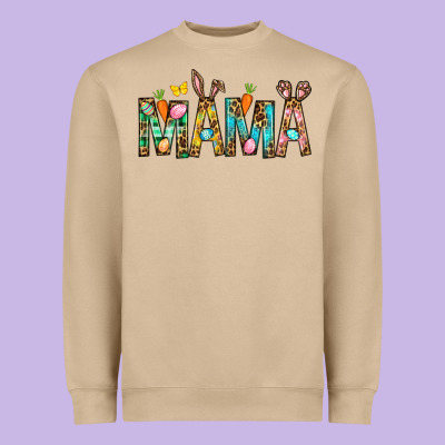 Easter Mama Heavyweight Sweatshirt Designed By Bundleandbundleshop