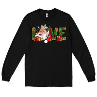 Black Love And Santa With Gift Boxes Long Sleeve Tee - BundleAndBundleShop