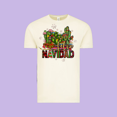 Feliz Navidad Cactus Vintage Tee Designed By Jahusdesignshop